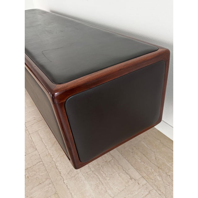 Sideboard Bench in Wood and Leather, Finland, 1950s For Sale - Image 14 of 18