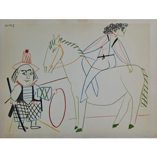 Pablo Picasso, The Horsewoman and the Troubadour, 1954, Lithograph For Sale