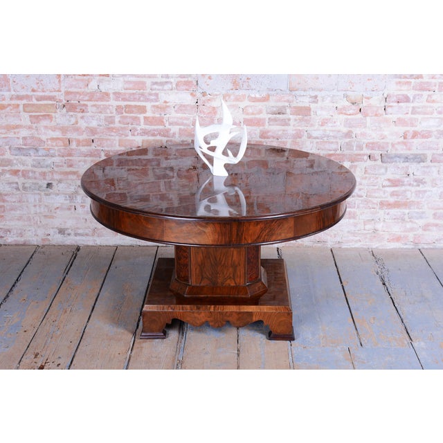 Introducing a truly unique and magnificent British Art Deco dining set from the 1920s, an embodiment of luxury and...