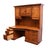 Winners Only Solid Oak Rustic Early American Country Style 74" Computer Desk W. Cabinet Storage Top For Sale - Image 13 of 18