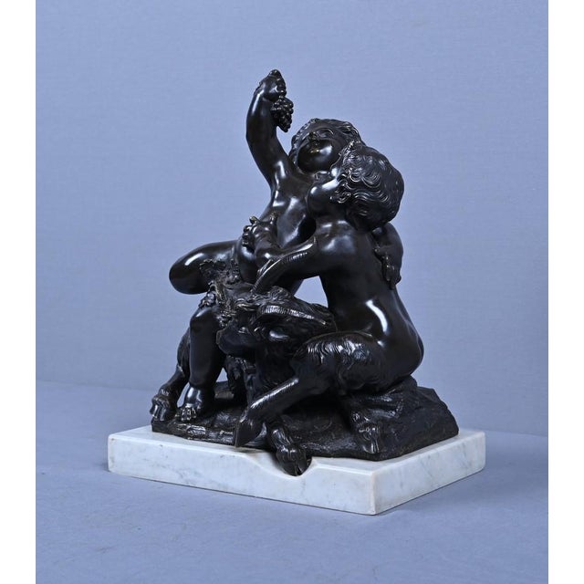 After Clodion, The Childhood of Bacchus, Late 19th Century, Bronze For Sale - Image 4 of 18