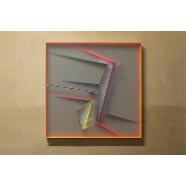 Plastic Kal Mansur, Future Summary Twenty-Five: Abstract Wall Sculpture, 2025, Acrylic Glass and Polymer For Sale - Image 7 of 8