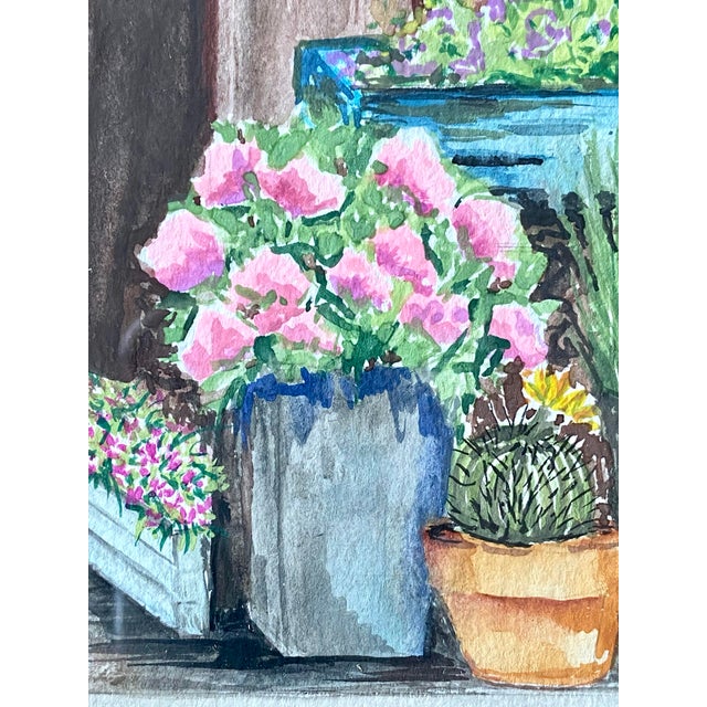 Nothing more cheerful than a flower shop doorway! My watercolors are an experiment in color, flow and fantasy. I am trying...