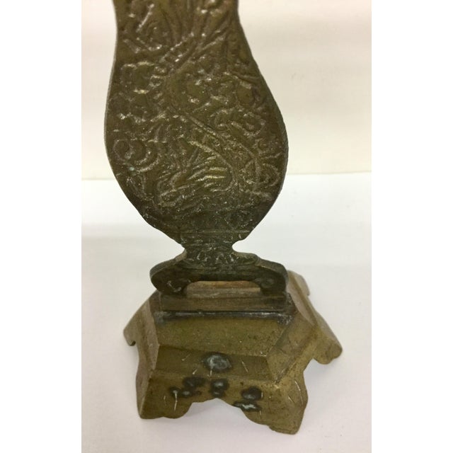 Antique Brass Flower Pot Statue Chairish
