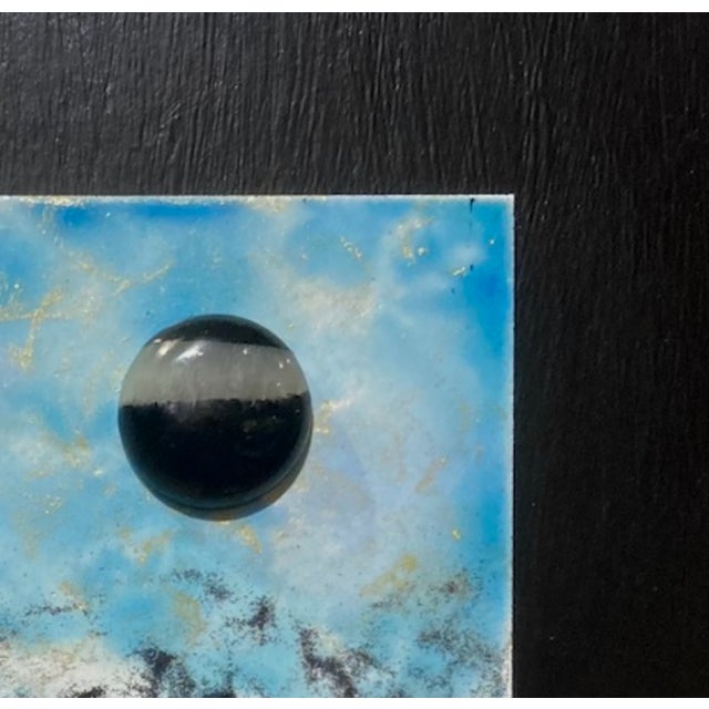 2020s "Black Moon" Contemporary Abstract Painting, Framed For Sale - Image 5 of 11