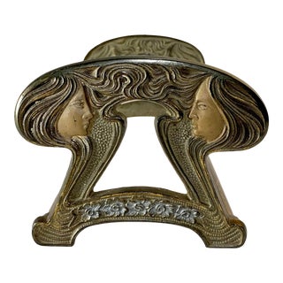 1910s Art Nouveau Antique Telescoping Bookrack by H L Judd For Sale