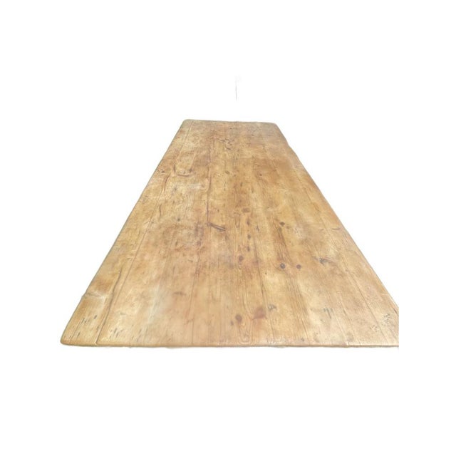 Wood 19th Century Irish Provincial Farmhouse Table For Sale - Image 7 of 10