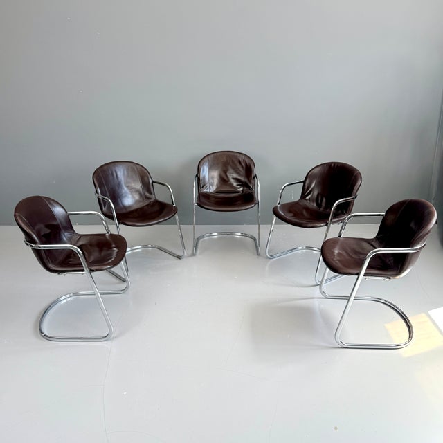 Chairs by Gastone Rinaldi, 1970s, Set of 5 For Sale - Image 9 of 9