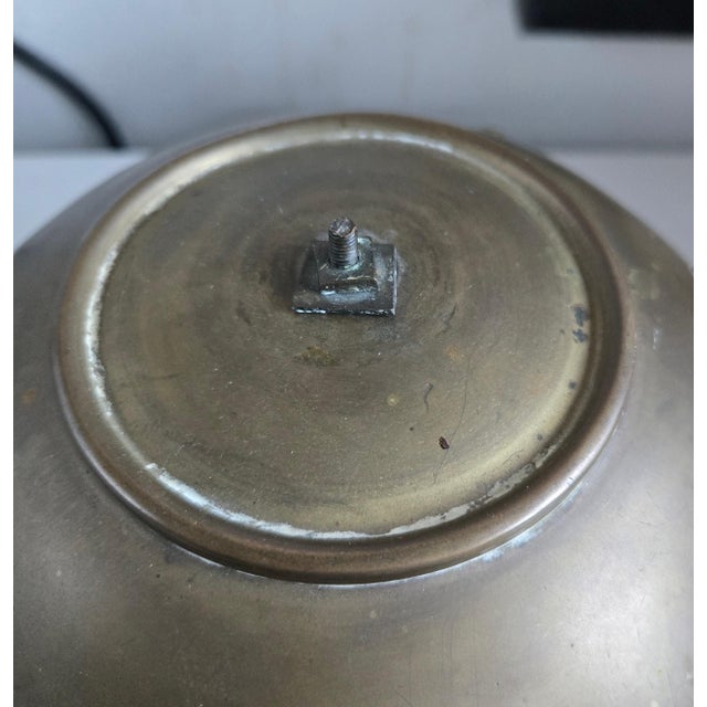 Metal 19th C Continental Brass Firemans's Hat For Sale - Image 7 of 8