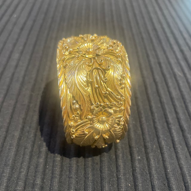 Cuff by George Begay Dine (Navajo) Hand built 14 k gold Museum quality Weight - 96.3grams 3.4 oz Signed- mint condition...