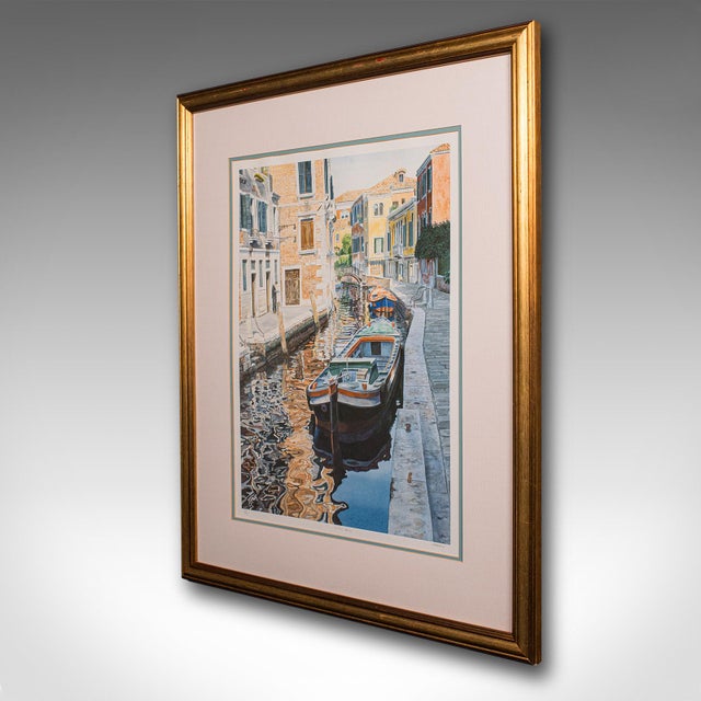 Contemporary 2000's Contemporary Venetian Canal Print For Sale - Image 3 of 11