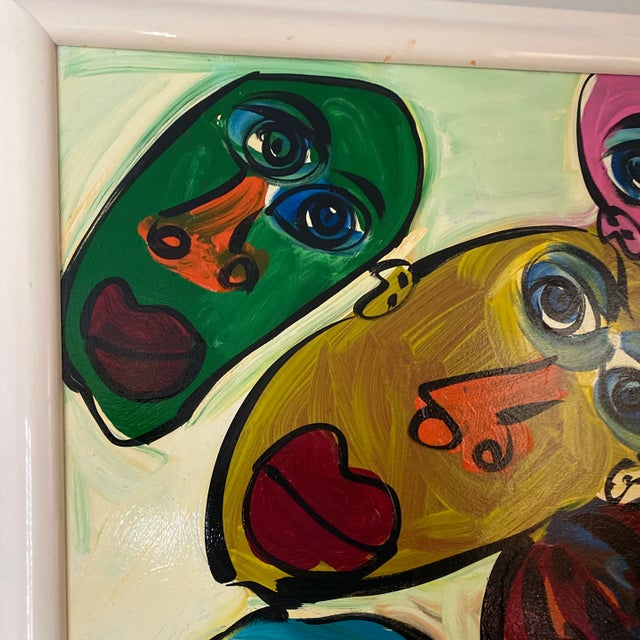 Abstract 1970s Abstract Painting by Peter Keil, Framed For Sale - Image 3 of 11