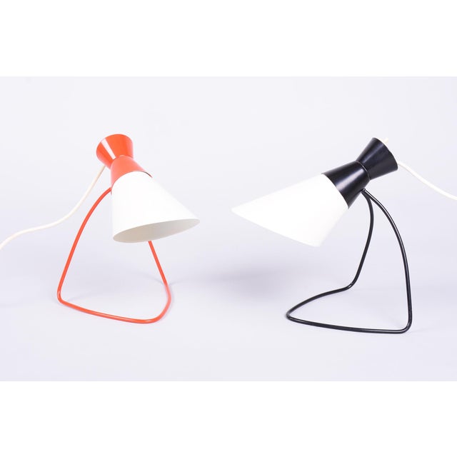 Mid-Century Czech Table Lamps attributed to J. Hůrka for Napako, 1950s, Set of 2 For Sale - Image 15 of 15