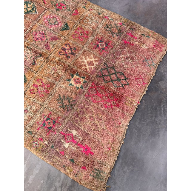 1980s Moroccan Vintage Rug - 5'10" X 9'3" Ft For Sale - Image 5 of 10