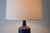 Large Mid-Century Modern Dark Blue Ceramic Table Lamp from Palshus, Denmark, 1960s For Sale - Image 9 of 11