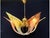 Amber Mid 20th Century Italian Murano Style Art Glass Leaf Chandelier in Amber and Brown – 6 Light For Sale - Image 8 of 9