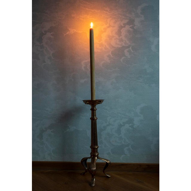 Large Bronze Candleholder, 1950s For Sale - Image 3 of 5