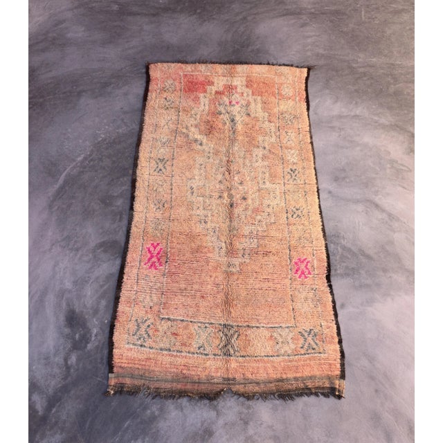 Moroccan Handmade Rug - 4'12" X 9'7" Ft For Sale - Image 9 of 10