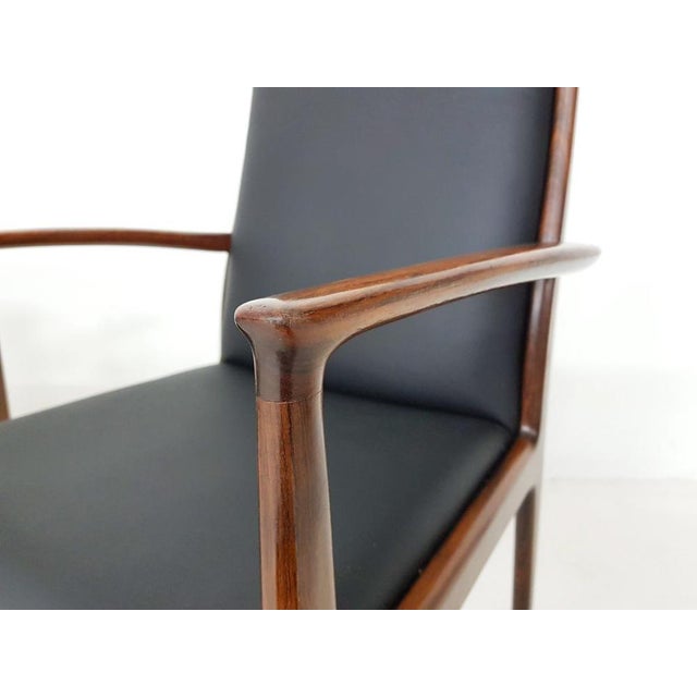 Animal Skin Danish Rosewood Dining Chairs, 1950s, Set of 4 For Sale - Image 7 of 11