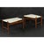 Pair of Sculptural Walnut and Terrazzo Side Tables Attributed to John Keal For Sale - Image 9 of 11