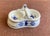 Traditional 1950s Royal Copenhagen Blue Fluted Double Salt Cellar For Sale - Image 3 of 5