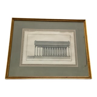 18th Century Copper Plate Engraving Ruins of Palmyra Grand Architectural Folio Plate XXVI by P. Fourdrinier After Giovanni Battista Borra For Sale