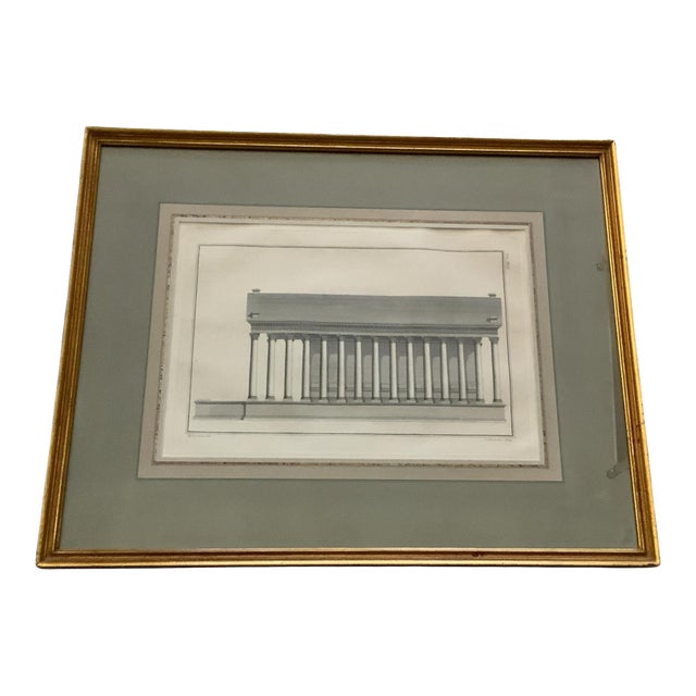 18th Century Copper Plate Engraving Ruins of Palmyra Grand Architectural Folio Plate XXVI by P. Fourdrinier After Giovanni Battista Borra For Sale