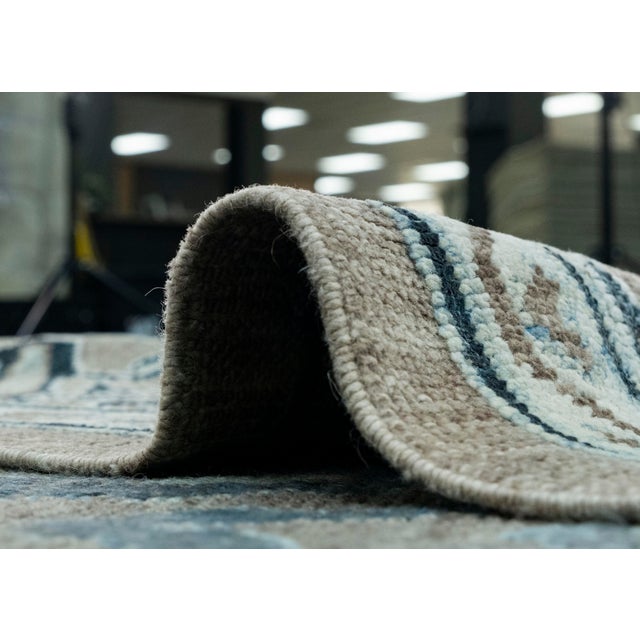 Brown Turkish Oushak Rug 9'2" x 12' #18619 For Sale - Image 8 of 8