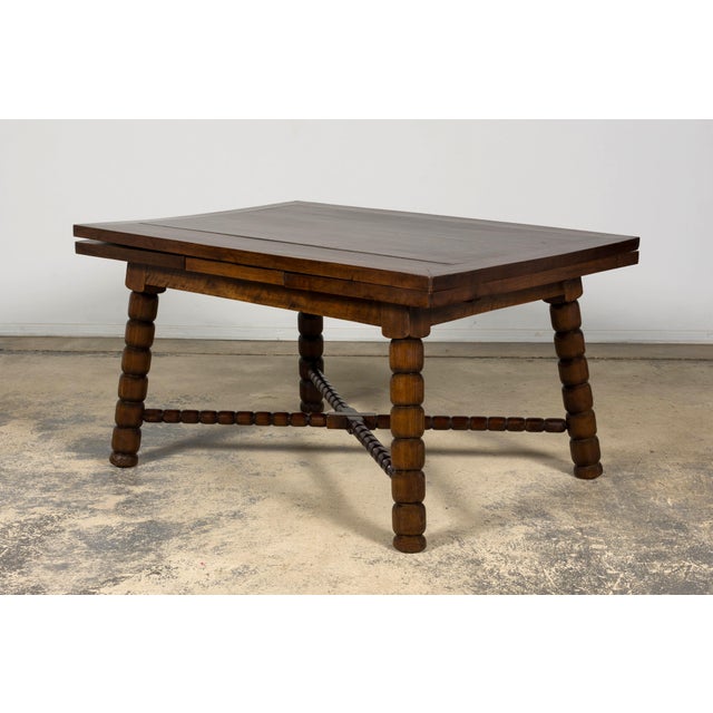 Late 19th Century English Jacobean Style Walnut Extendable Dining Table For Sale - Image 16 of 18