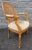 French Louis XVI Style Fruitwood, Needlepoint Upholstered Seat and Caned Back Fauteuil For Sale - Image 3 of 9