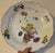 Antique 18th century Meissen porcelain round charger or deep dish platter with basketweave border and hand painted floral...