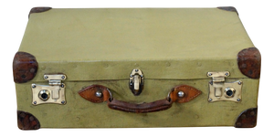 Vintage Pukka Military WWII Demob Case, 1930