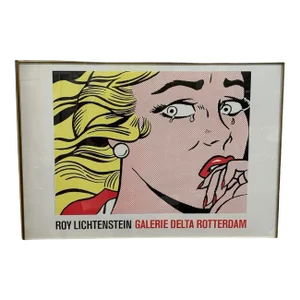 1984 Galerie Delta Rotterdam Roy Lichtenstein Poster, Framed