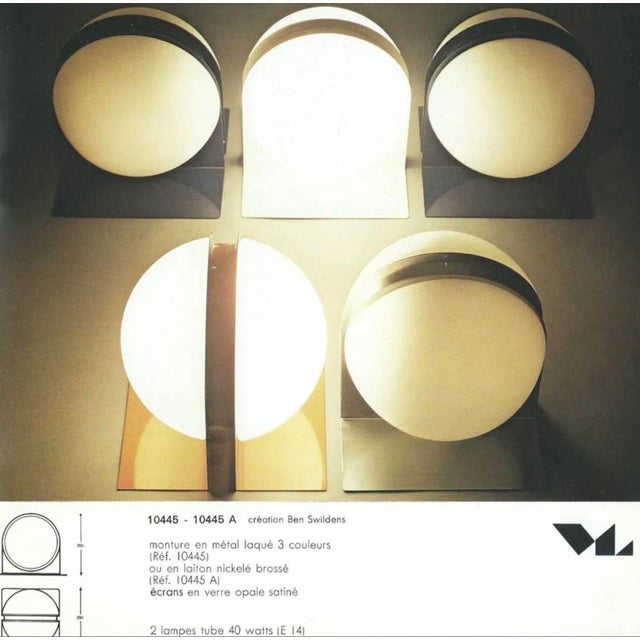 Model 10445 Lamp in Light Glass by Ben Swildens for Verre Lumière, 1970s For Sale - Image 4 of 6