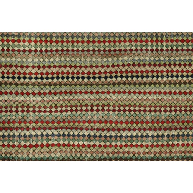 Vintage Turkish Deco Carpet For Sale - Image 10 of 18