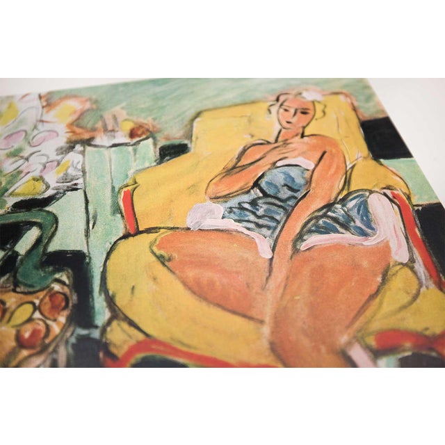 Abstract Abstract Henri Matisse Limited Signed “ Danseuse Assise.." Lithograph W/Frame For Sale - Image 3 of 6