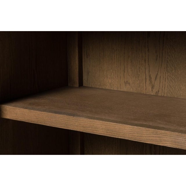 Contemporary Four Hands Tolle Panel Door Cabinet, Drifted Matte Black For Sale - Image 3 of 13