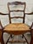 Antique French Country Style Louis XV Style Ladder Back Rush Seat Arm Chairs For Sale - Image 4 of 10