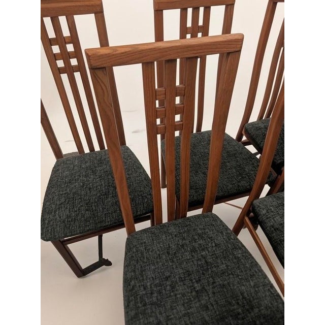Mid-Century Modern Modern Ims SRL Italian High Back Dining Chairs For Sale - Image 3 of 5