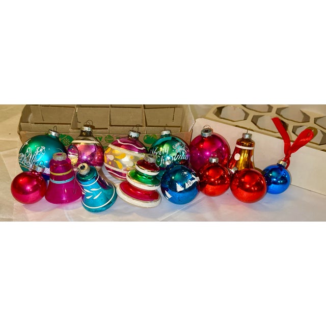 Traditional Vintage Shiny Brite Christmas Ornaments - Set of 14 For Sale - Image 3 of 13