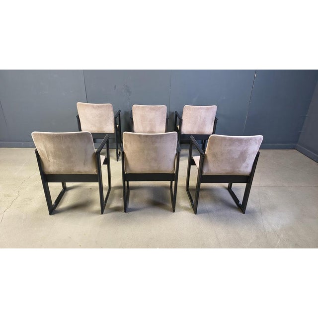 Vintage Dining Chairs attributed to Tobia Scarpa, 1970s, Set of 6 For Sale - Image 6 of 14