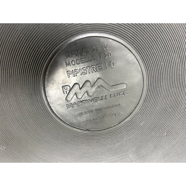 Black Pipistrello Table Lamp by Gae Aulenti for Martinelli Luce, 1960s For Sale - Image 14 of 16