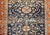 Antique Persian Farahan Sarouk Runner, Hand-Knotted Wool, All-Over Geometric Pattern, Navy & Rust, 4x10 For Sale - Image 15 of 16