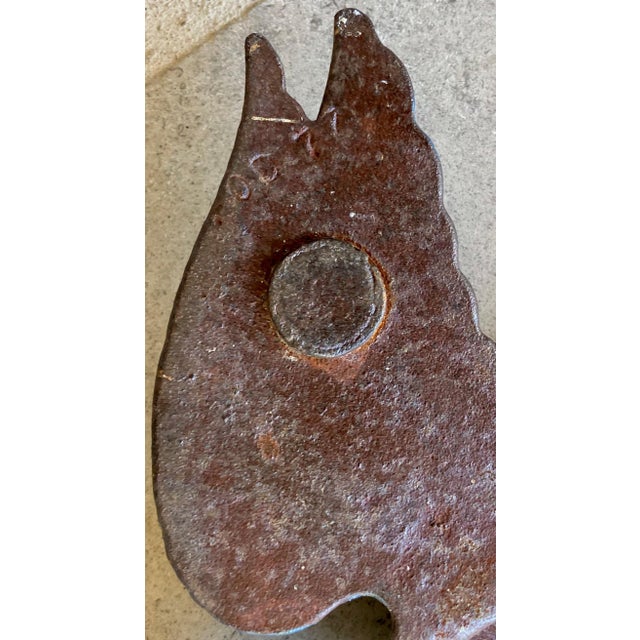 Late 19th-Century Cast Iron Victorian-Style Pediment With Fruit Urn & Swooping Ravens For Sale - Image 18 of 18