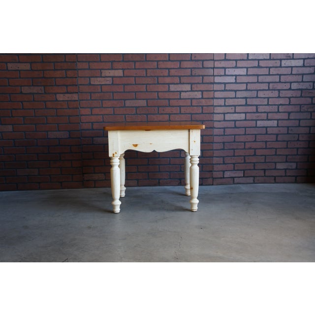 Ethan Allen Farmhouse Pine End Tables ~ a Pair For Sale - Image 6 of 12
