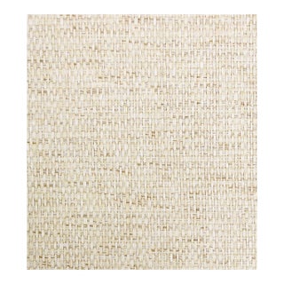 Sample - The House of Scalamandr�� Basket Weave Wallcovering, Natural G1186 For Sale