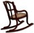 Unusual Antique Very Small Doll Size Bentwood Rocking Chair Possibly a Salesman Sample - Measures 15 Inches Tall For Sale - Image 13 of 18