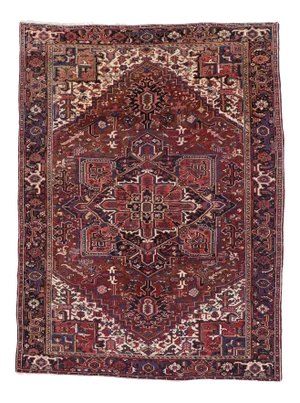 Antique Persian Heriz Rug, 09'03 X 12'04
