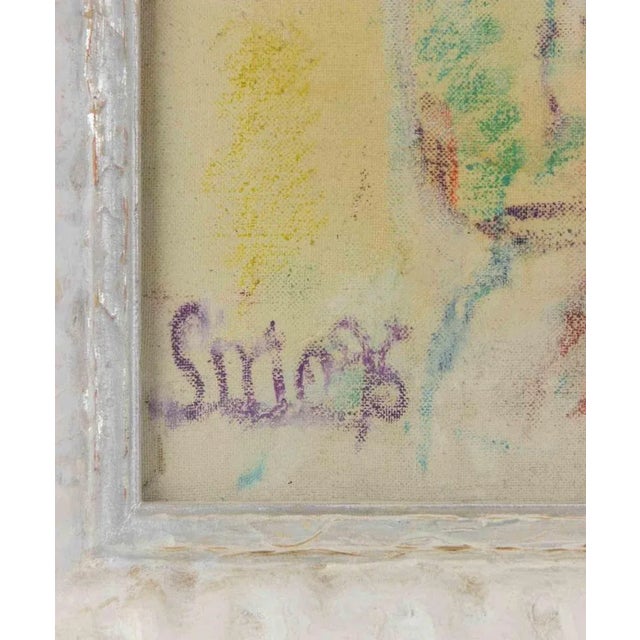 Sirio Pellegrini, Portrait, Pastel & Watercolor, 1975 For Sale - Image 4 of 5