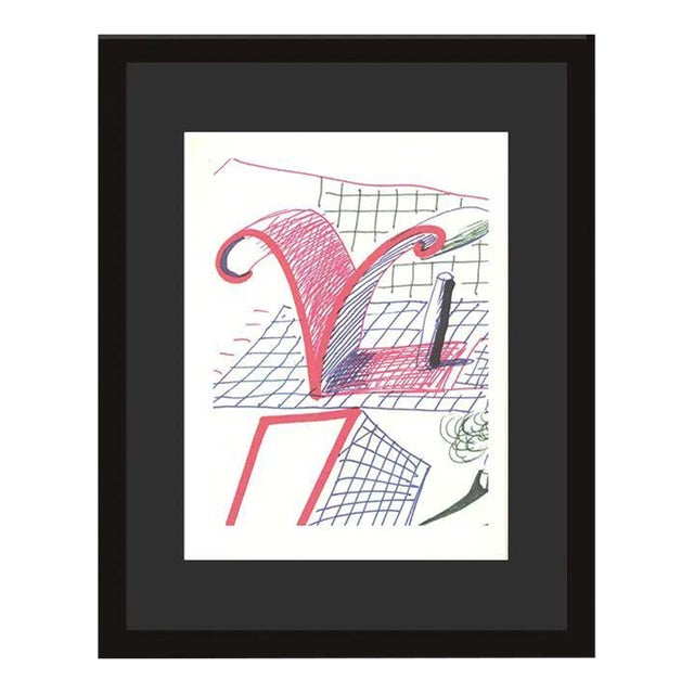 1990s 'V' From 'Hockney's Alphabet' by David Hockney For Sale